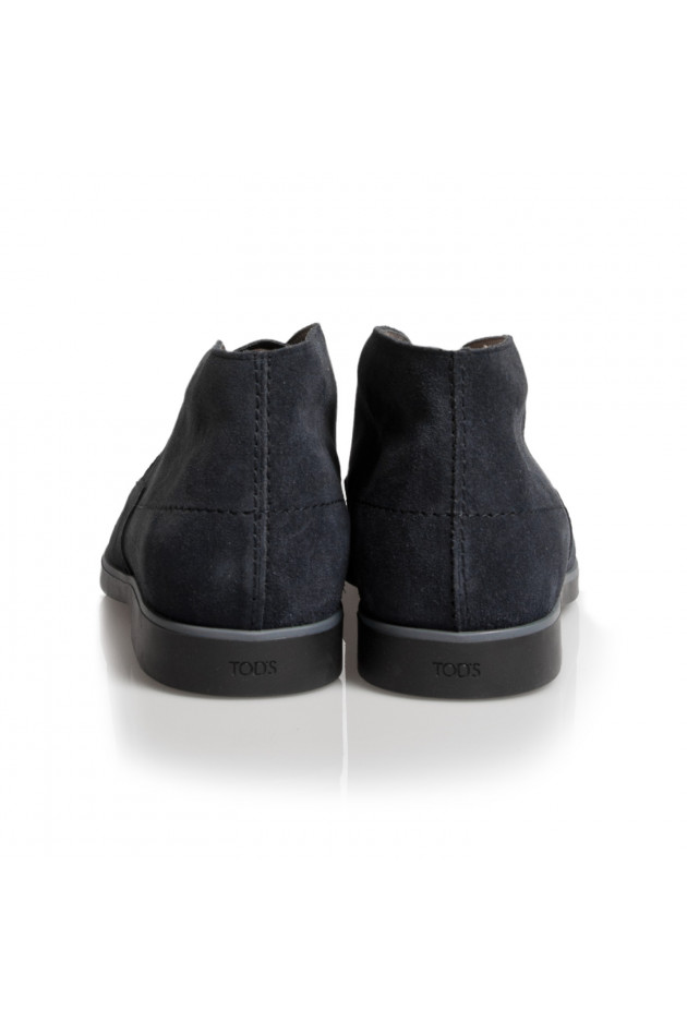 Tod's Schnürschuh aus Leder in Antra/Blau