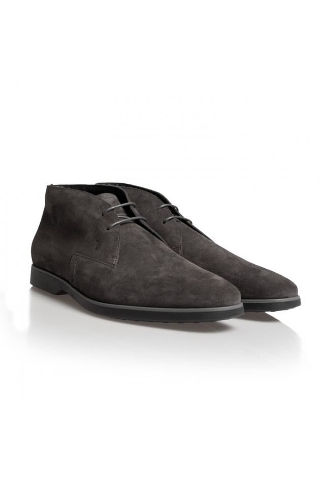 Tod's Schnürschuh aus Leder in Braun/Grau