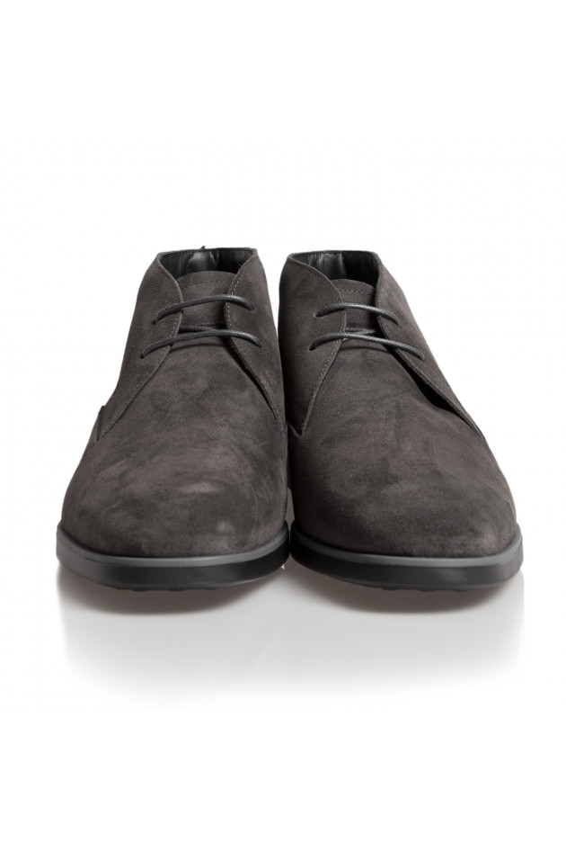 Tod's Schnürschuh aus Leder in Braun/Grau