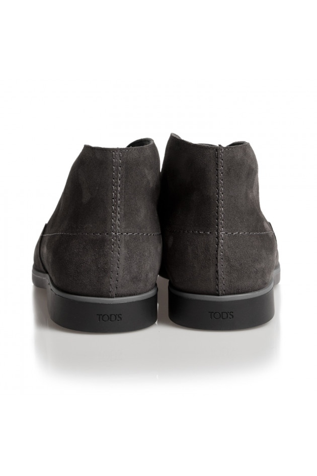 Tod's Schnürschuh aus Leder in Braun/Grau