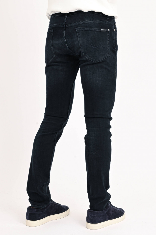 Seven for all Mankind Slim Fit Jeans PAXTYN in Schwarzblau