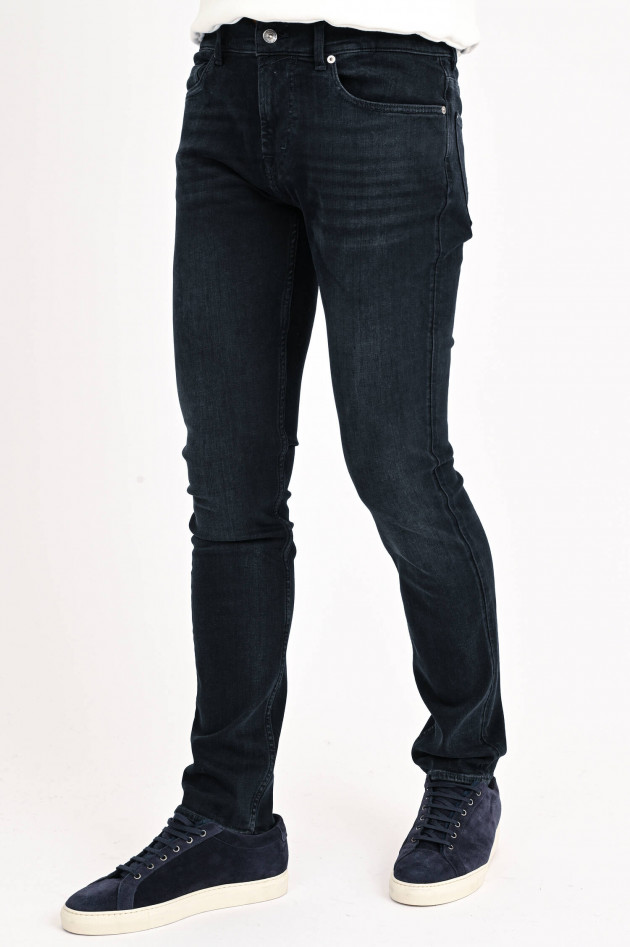 Seven for all Mankind Slim Fit Jeans PAXTYN in Schwarzblau