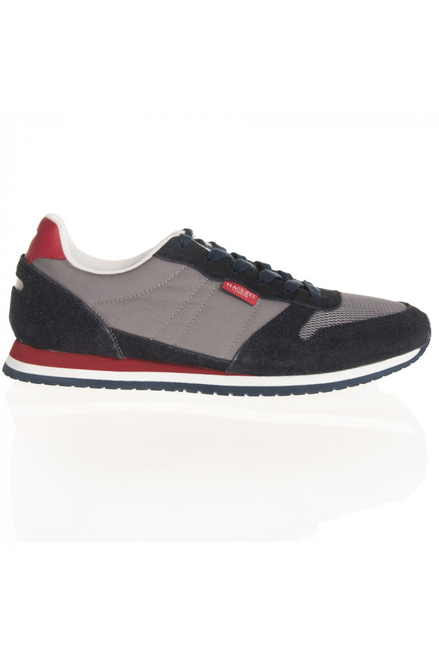 Hackett London Sneaker in Blau/Grau