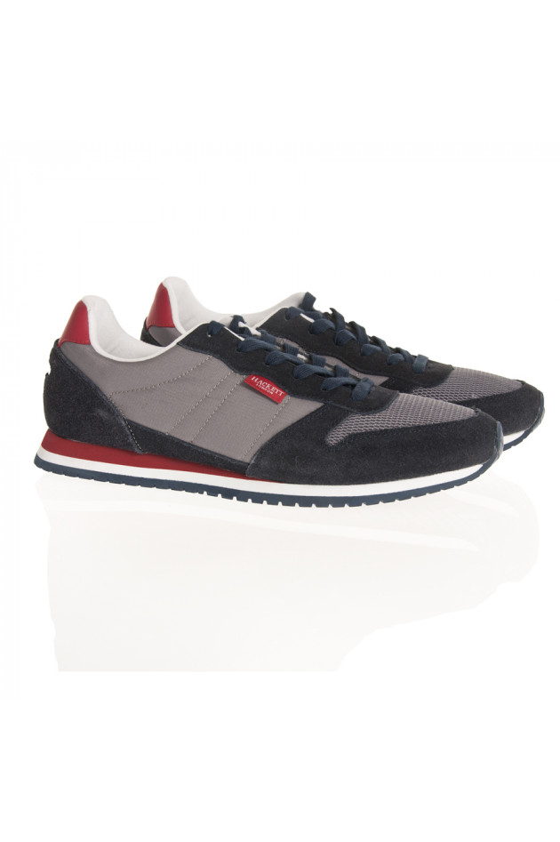 Hackett London Sneaker in Blau/Grau