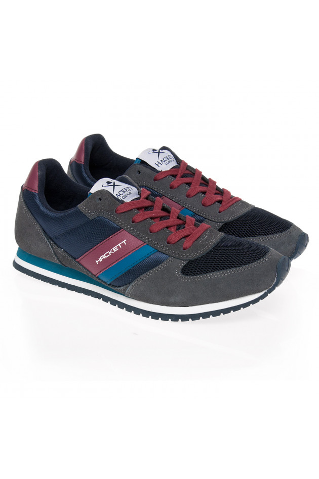 Hackett London Sneaker in Dunkelgrau/Navy
