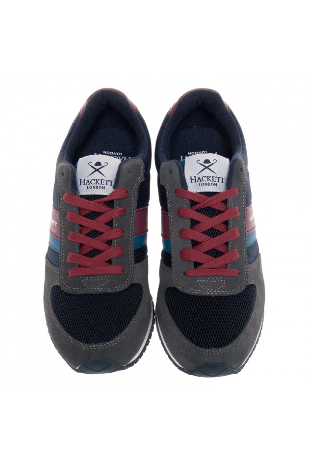 Hackett London Sneaker in Dunkelgrau/Navy