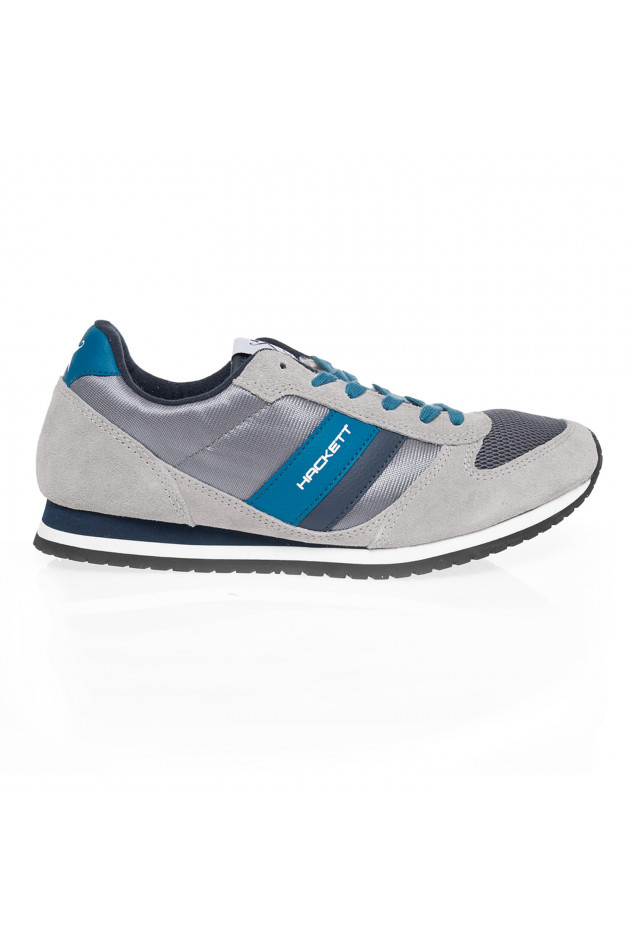 Hackett London Sneaker in Grau/Blau