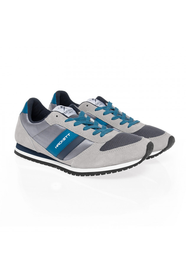 Hackett London Sneaker in Grau/Blau