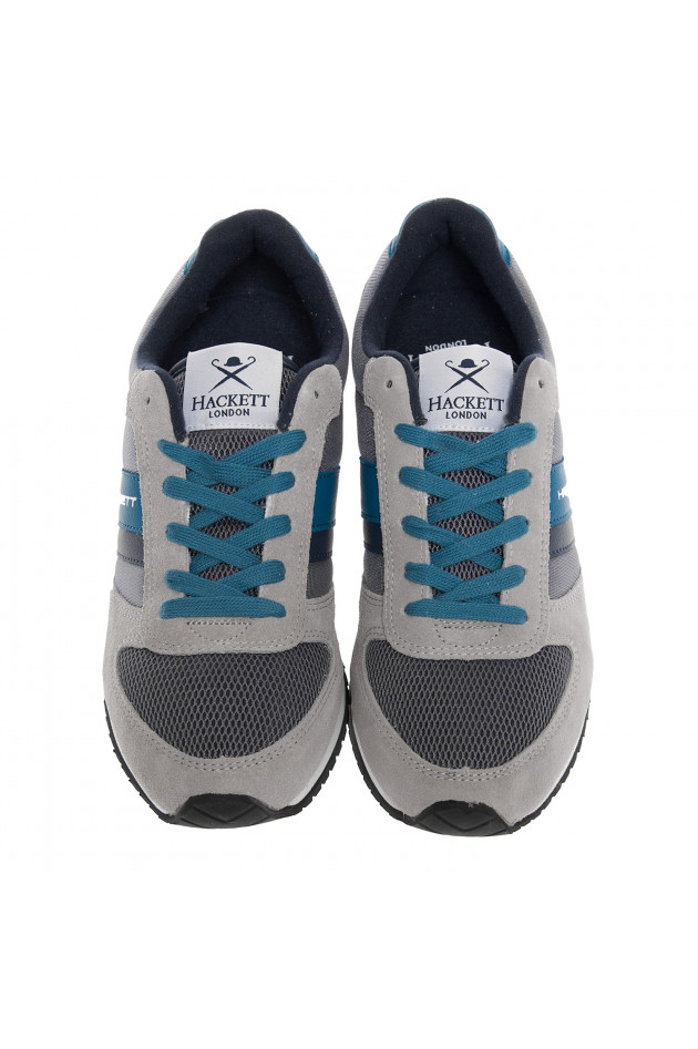 Hackett London Sneaker in Grau/Blau