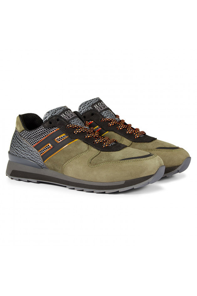 Hogan Sneaker REBELL RUNNING in Oliv