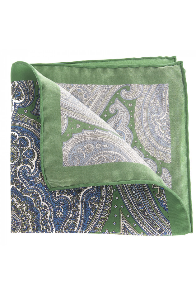 Pelo Stecktuch im Paisley-Print in Grün/Blau