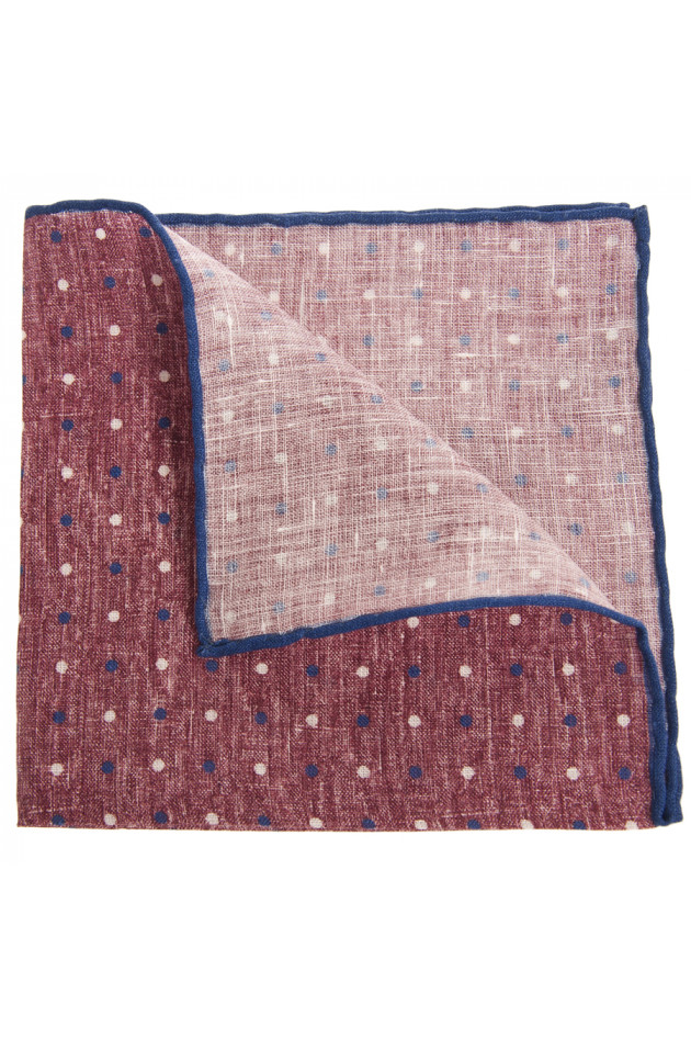 Stefano Rosi Stecktuch Rot/Blau gepunktet