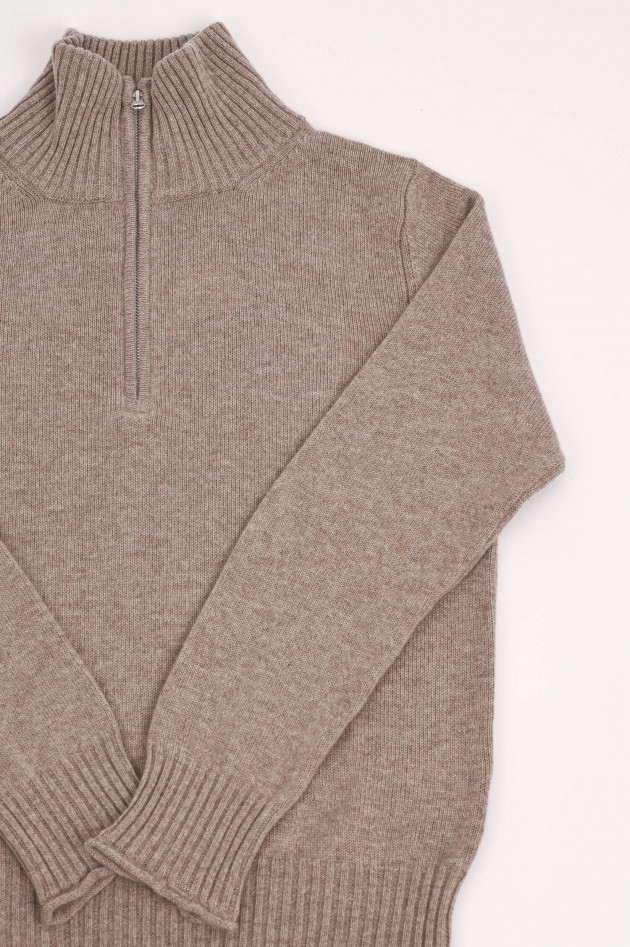 Stephan Boya Cashmere Troyer MAC in Taupe