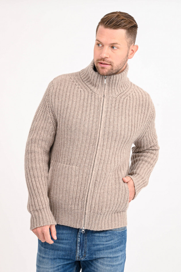 Stephan Boya Strickjacke TIM aus Cashmere in Sand