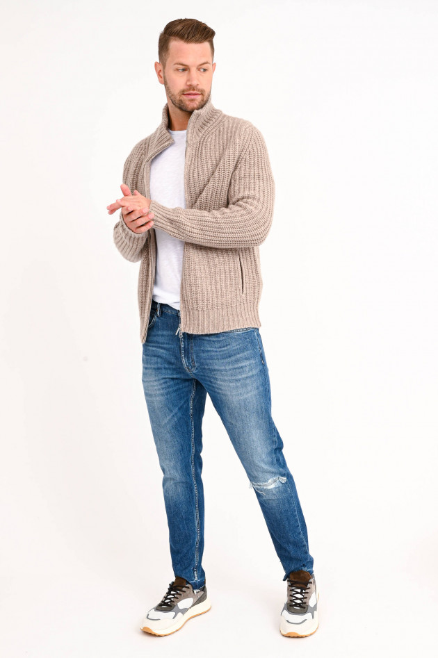 Stephan Boya Strickjacke TIM aus Cashmere in Sand