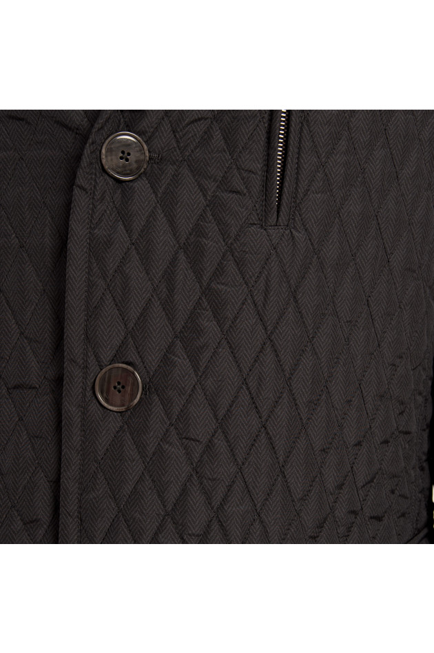 Etro Steppjacke in Grau/Oliv