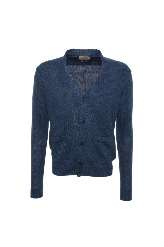 Hackett London Strickjacke in Dunkelblau