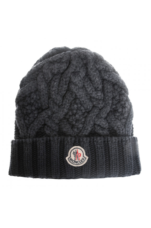 Moncler Strickmütze in Blau
