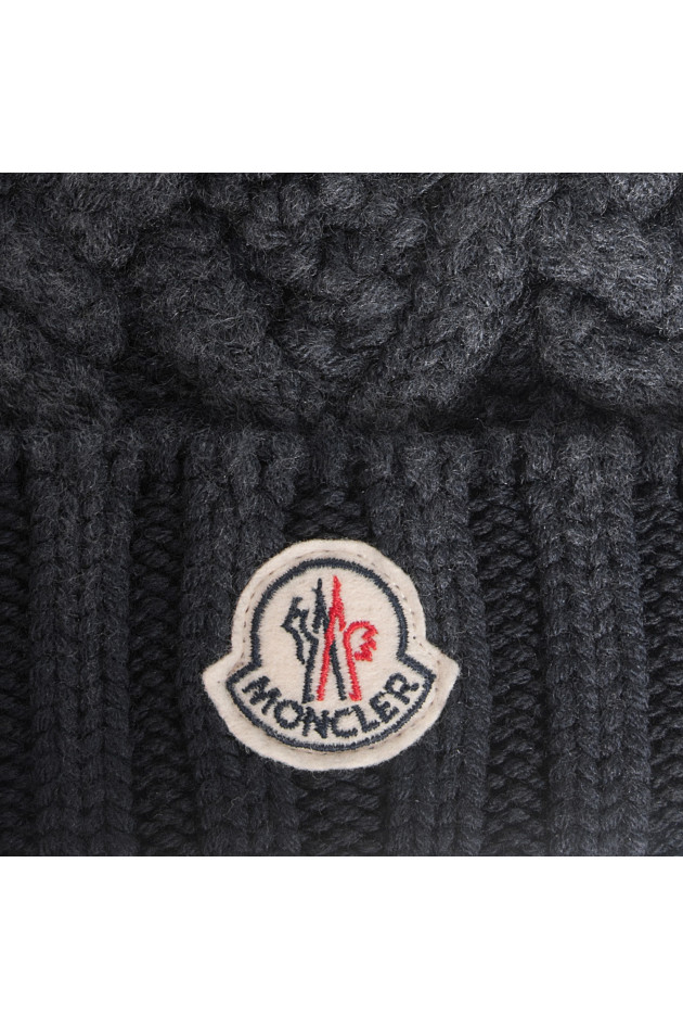 Moncler Strickmütze in Blau