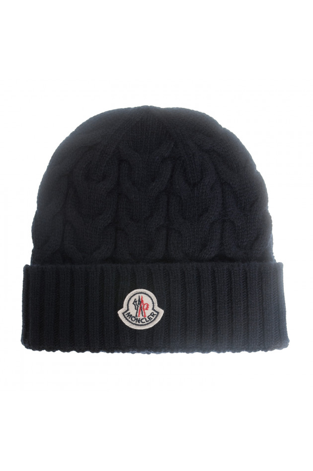 Moncler Strickmütze in Navy