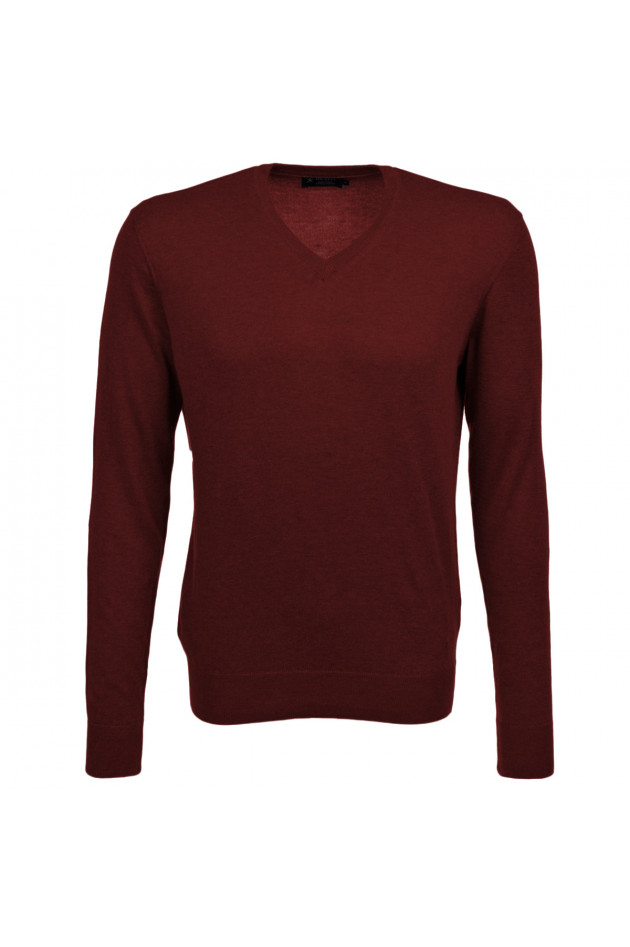 Hackett London Strickpullover in Bordeaux