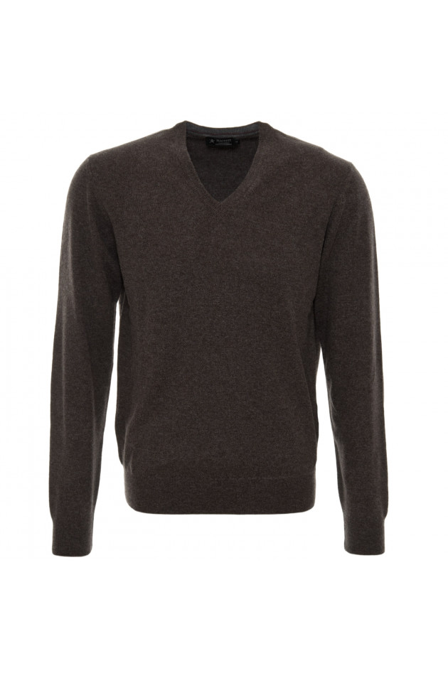 Hackett London Strickpullover in Chocolate