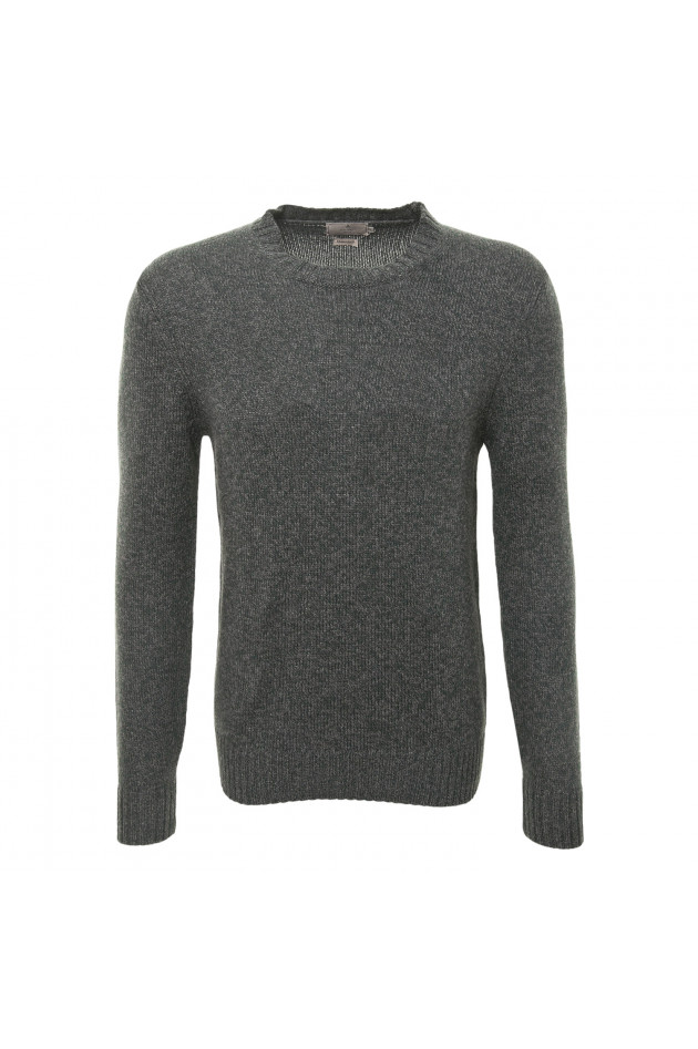 Hackett London Strickpullover in Grün/Grau