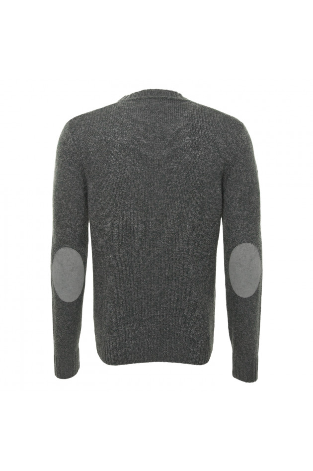 Hackett London Strickpullover in Grün/Grau