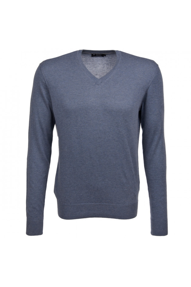Hackett London Strickpullover in Jeansblau