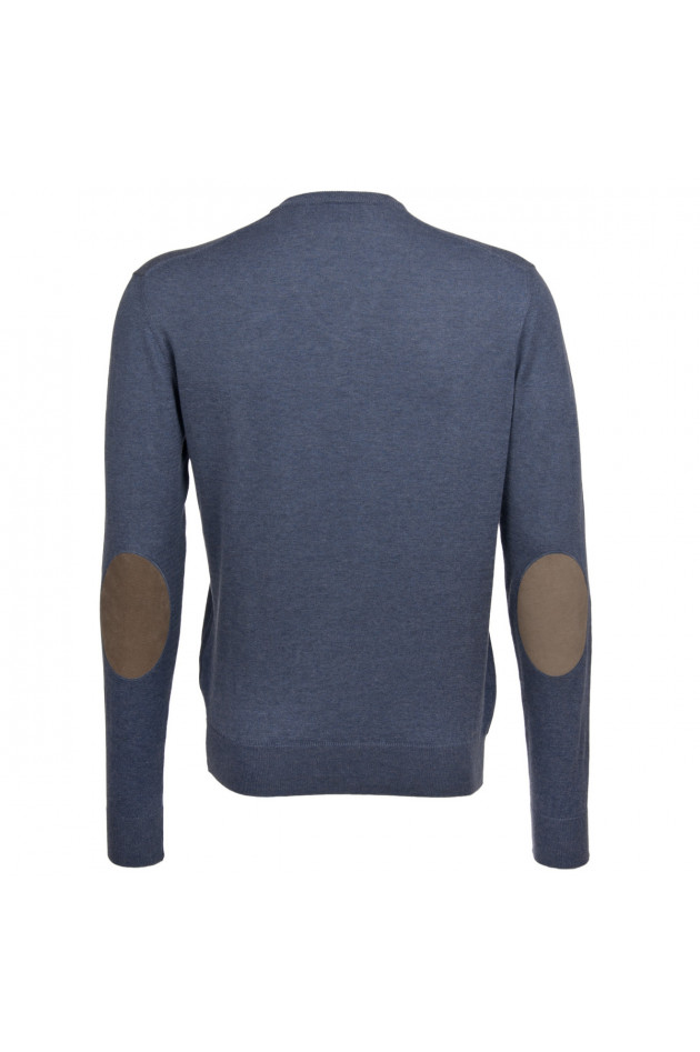 Hackett London Strickpullover in Jeansblau
