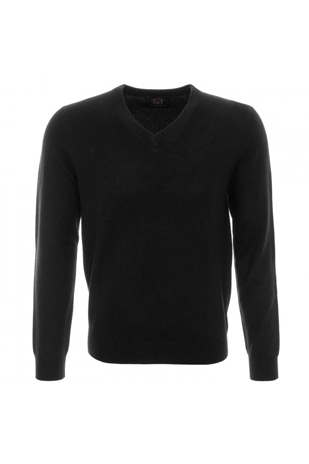 Witty Knitters Strickpullover in Schwarz