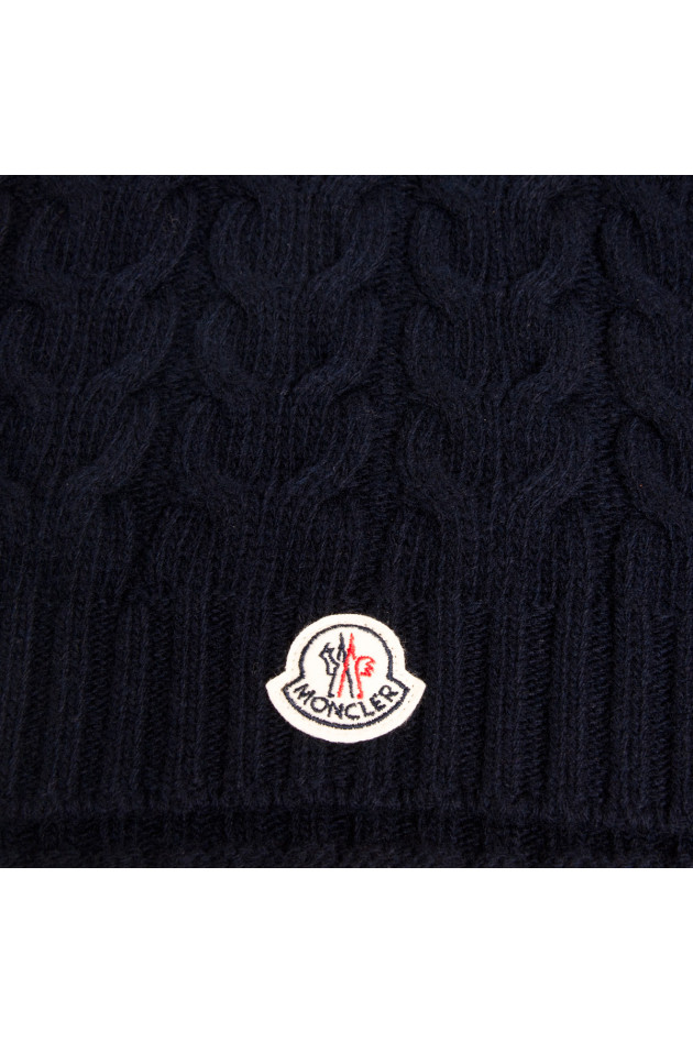 Moncler Strickschal in Navy