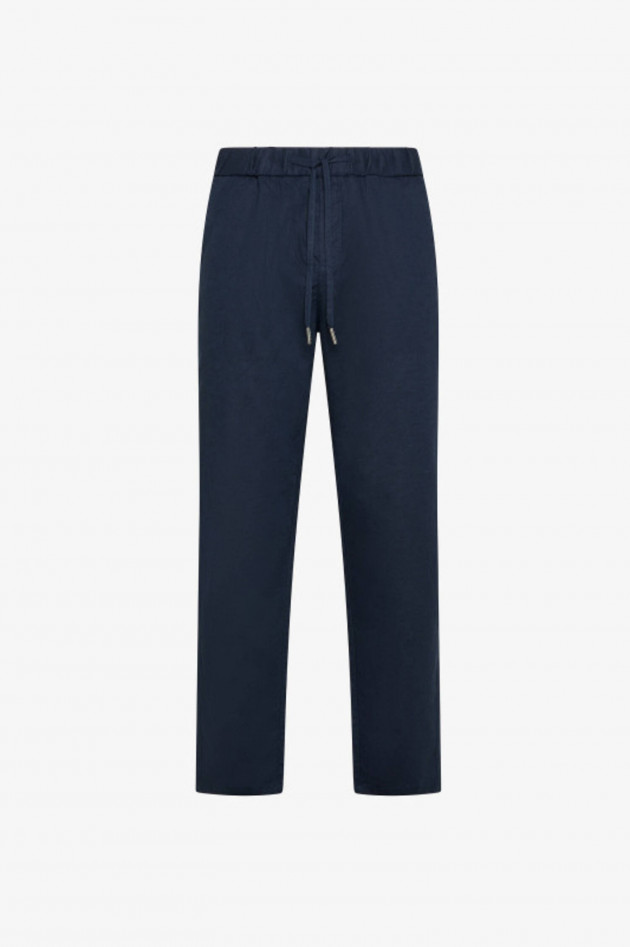 Sun68  Hose aus Leinen-Baumwoll-Mix in Navy