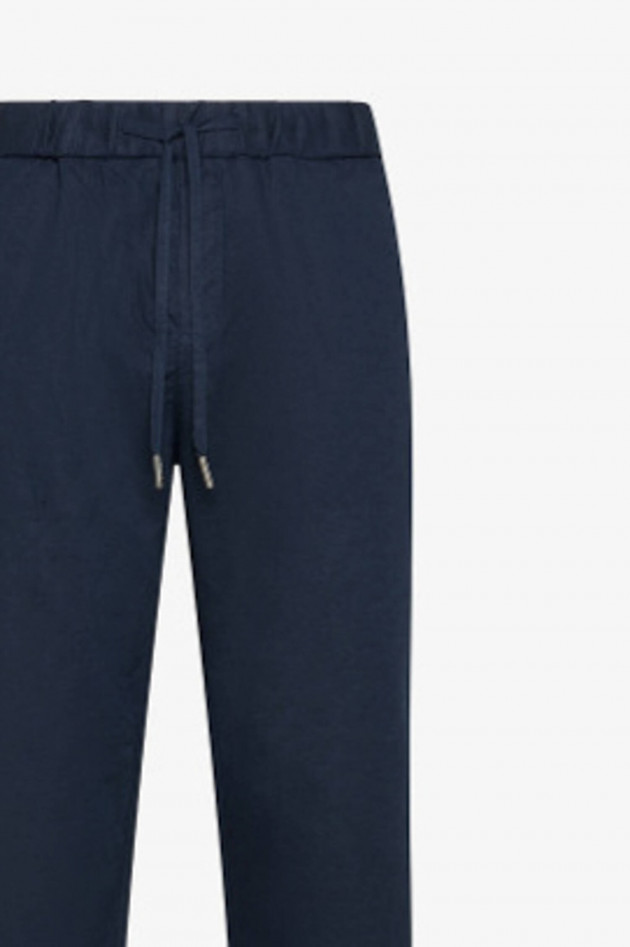 Sun68  Hose aus Leinen-Baumwoll-Mix in Navy