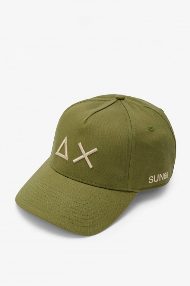Sun68  Basecap mit Logo-Detail in Verde Scuro