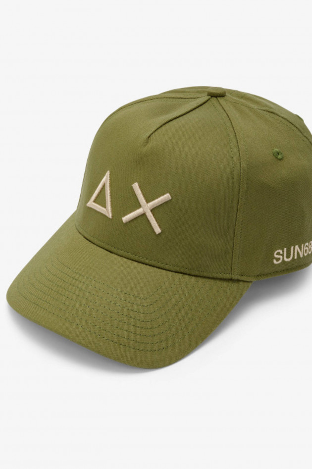 Sun68  Basecap mit Logo-Detail in Verde Scuro