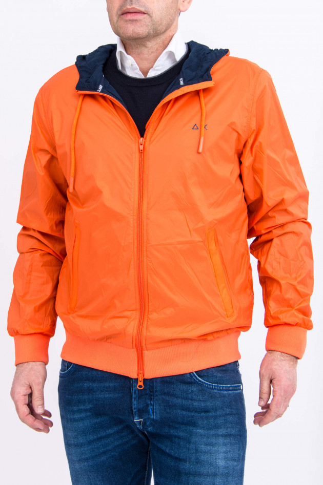 Sun68  Leichte Regenjacke mit Kapuze in Orange