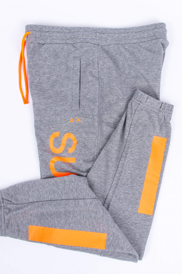 Sun68  Freizeithose in Grau/Orange