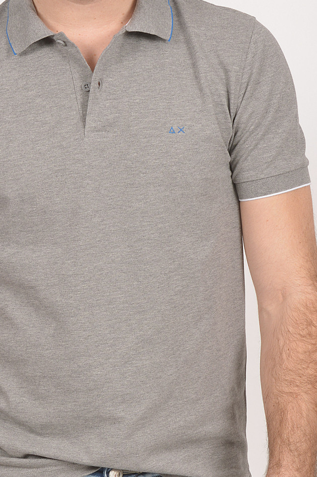 Sun68  Poloshirt in Dunkelgrau