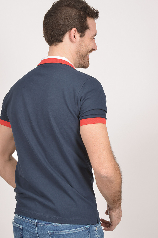 Sun68  Poloshirt in Navy/Rot