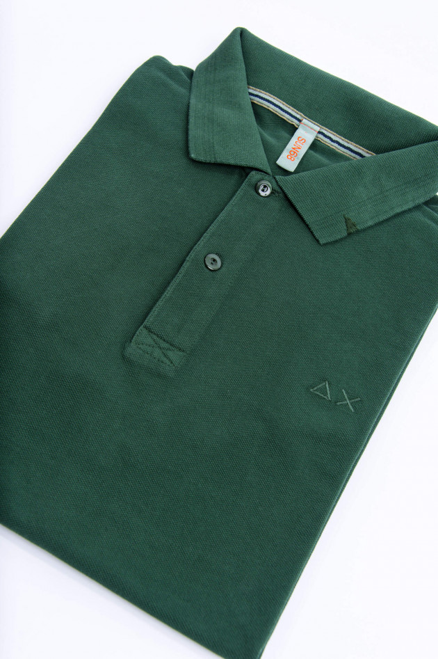 Sun68  Kurzarm Poloshirt in Tanne