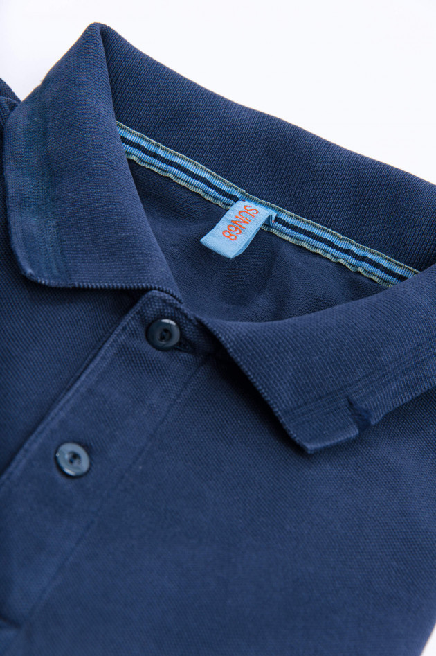 Sun68  Kurzarm Poloshirt in Midnight