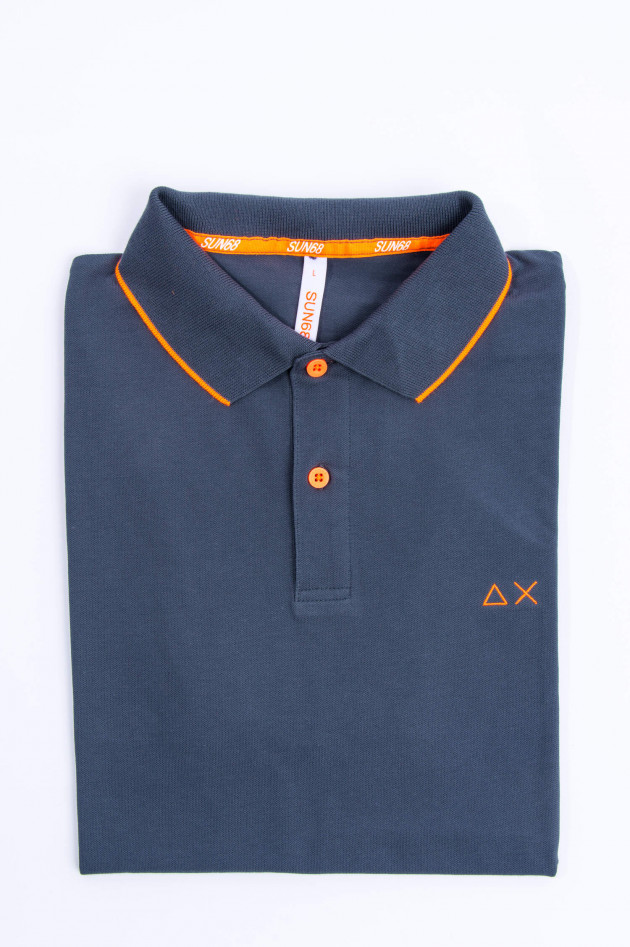 Sun68  Modernes Polo in Antra/Orange