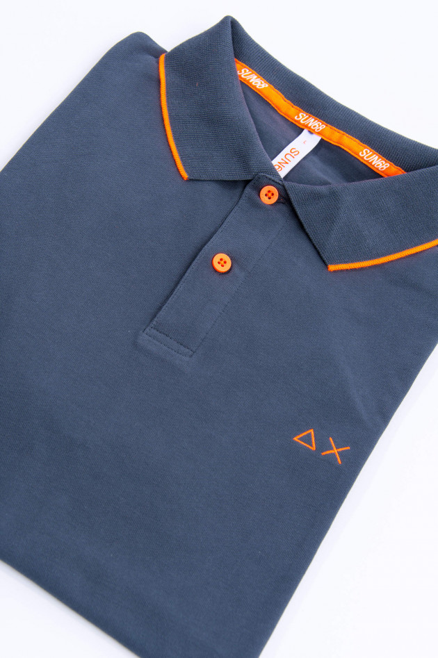 Sun68  Modernes Polo in Antra/Orange