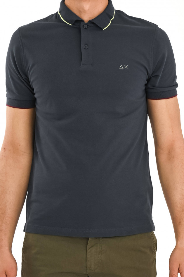 Sun68  Klassisches Poloshirt in Anthrazit