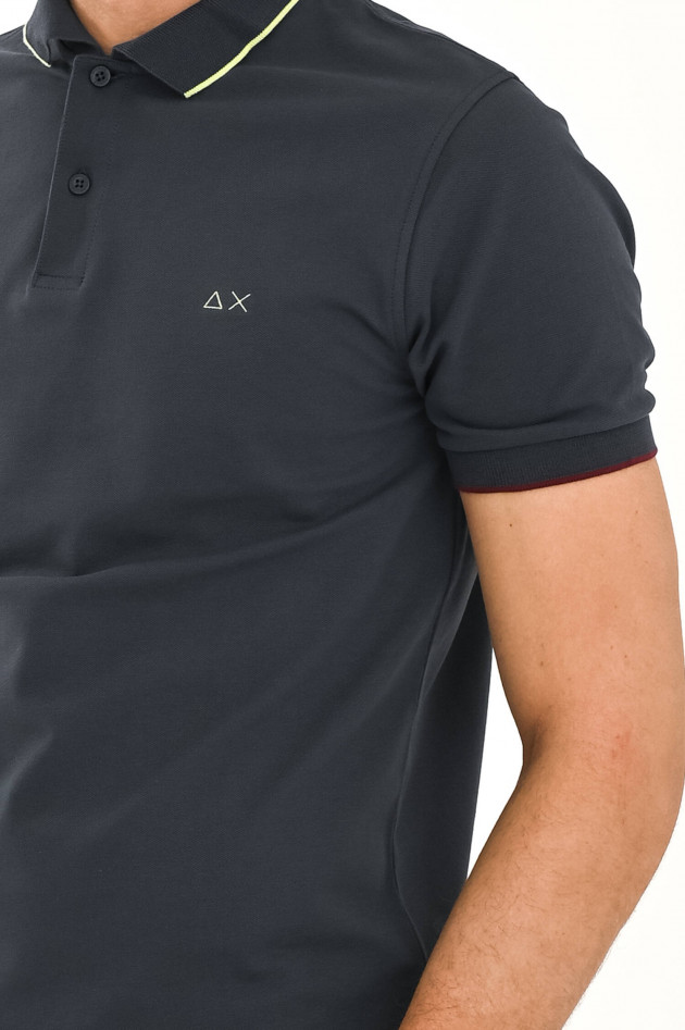 Sun68  Klassisches Poloshirt in Anthrazit