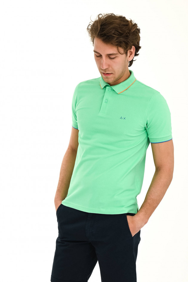 Sun68  Klassisches Poloshirt in Matcha