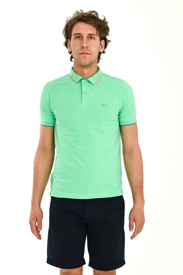 Sun68  Klassisches Poloshirt in Matcha