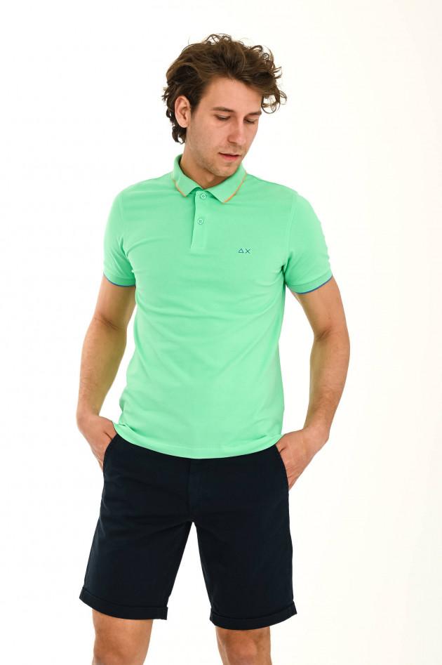 Sun68  Klassisches Poloshirt in Matcha