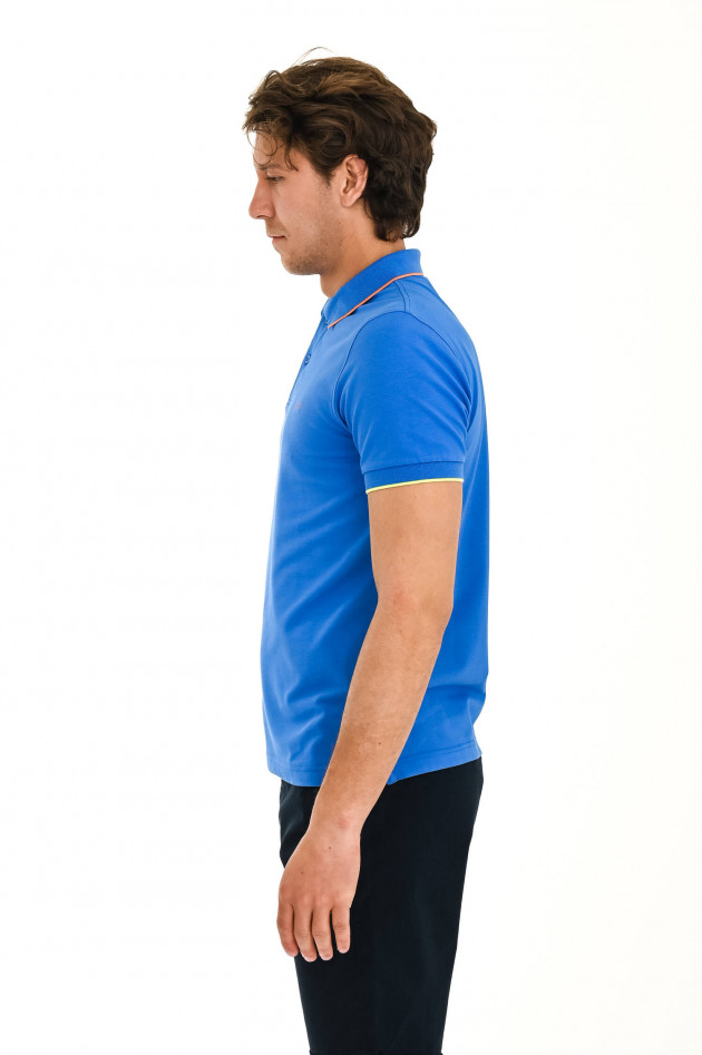 Sun68  Klassisches Poloshirt in Indigoblau